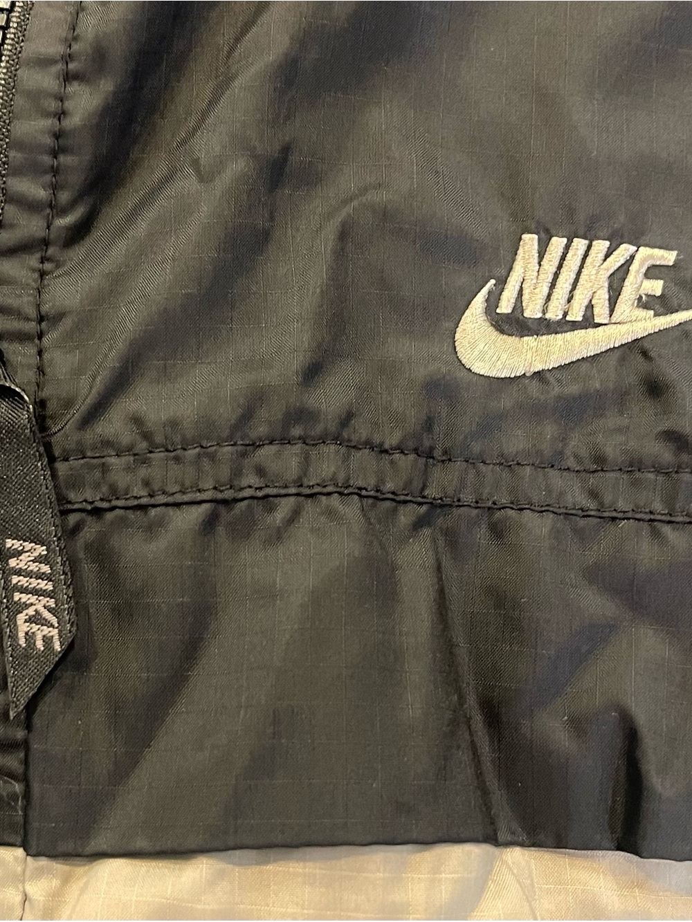 Vintage Nike Windbreaker Jacket Black Teal Colorblock Y2K Men’s M Hiking Gear - Picture 4 of 10